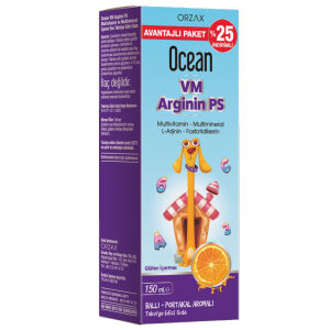 Orzax Ocean VM Arginin PS Şurup 150 ml - Avantajlı Paket %25 İndirimli - Orzax