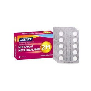 Osende 2M ODT Metilfolat & Metilkobalamin 30 Ağızda Dağılan Tablet - Tab