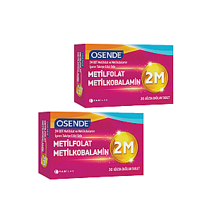 Osende 2M ODT Metilfolat & Metilkobalamin 30 Tablet - 2'li Avantajlı Paket - Tab