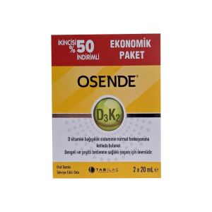 Osende D3 K2 Damla 20 ml - İkincisi %50 İndirimli - Tab