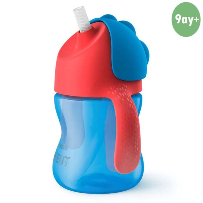 Philips Avent Desenli Pipetli Bardak 200 ml - Mavi - 2