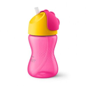Philips Avent Desenli Pipetli Bardak 300 ml - Pembe - Philips Avent