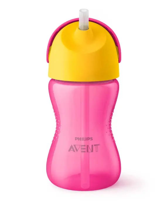 Philips Avent Desenli Pipetli Bardak 300 ml - Pembe - 2