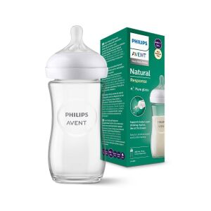 Philips Avent Natural Response Doğal Tepkili Cam Biberon 1 Ay+ 240 ml - Philips Avent
