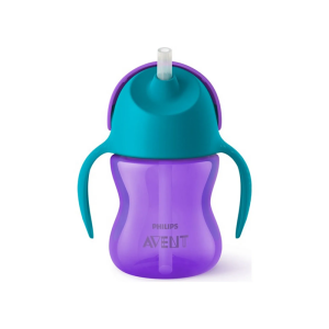Philips Avent Pipetli Damlatmaz Bardak 9 Ay+ 200 ml (Mor) - Philips Avent
