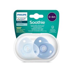 Philips Avent Soothie 0-6 Ay Emzik 2'li (Mavi) - Philips Avent