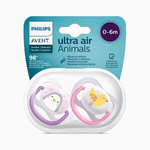 Philips Avent Ultra Air Animals Emzik 0-6 Ay 2'li (Hayvan Desenli) - Philips Avent