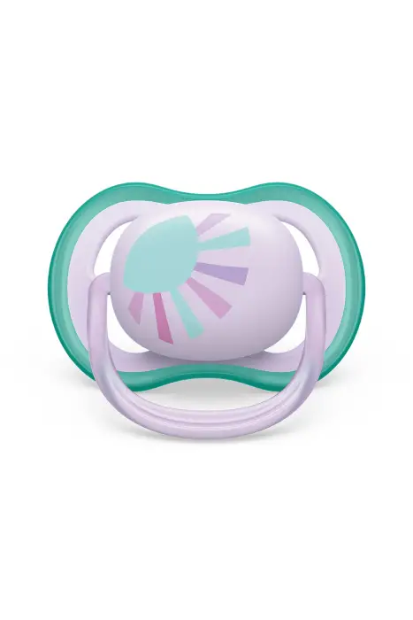 Philips Avent Ultra Air Emzik 0-6 Ay 2'li (Mor ve Yeşil Desenli) - 3