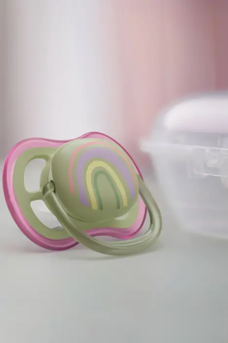 Philips Avent Ultra Air Emzik 0-6 Ay 2'li (Mor ve Yeşil Desenli) - 5