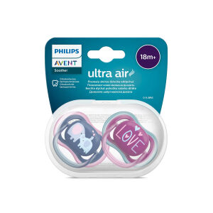Philips Avent Ultra Air Emzik 18 Ay+ 2'li (Lacivert ve Mor Desenli) - Philips Avent