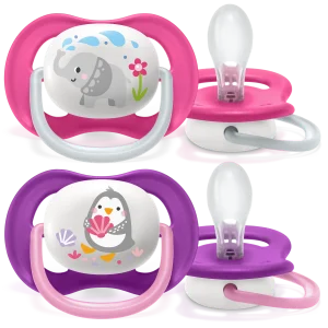 Philips Avent Ultra Air Emzik 6-18 Ay 2'li (Pembe ve Mor Desenli) - 2