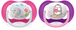 Philips Avent Ultra Air Emzik 6-18 Ay 2'li (Pembe ve Mor Desenli) - 5