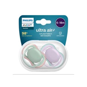 Philips Avent Ultra Air Emzik 6-18 Ay 2'li (Yeşil ve Mor) - Philips Avent