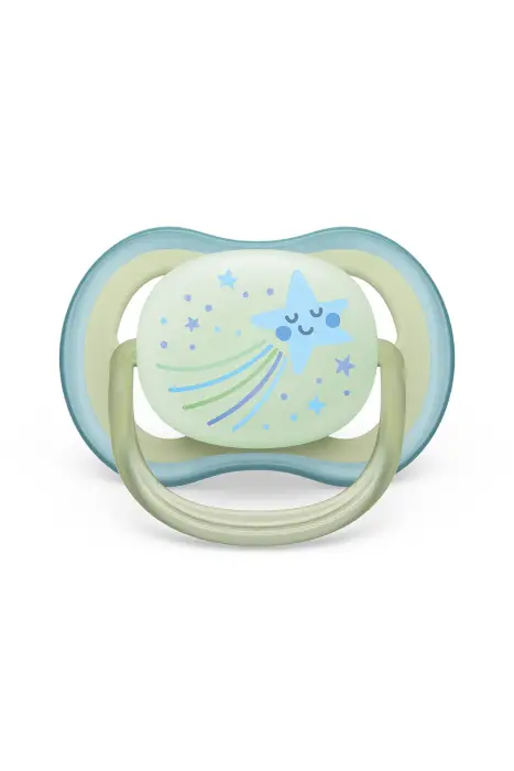 Philips Avent Ultra Air Nighttime Emzik 0-6 Ay 2'li (Yeşil ve Turuncu) - 4