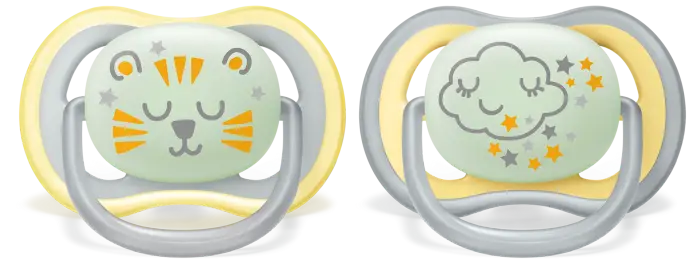 Philips Avent Ultra Air Nighttime Gece Emziği 18+Ay 2'li (Sarı) - 2