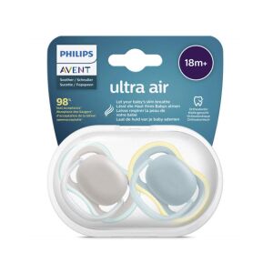 Philips Avent Ultra Air Soother Emzik 18+Ay 2'li (Gri ve Yeşil) - Philips Avent