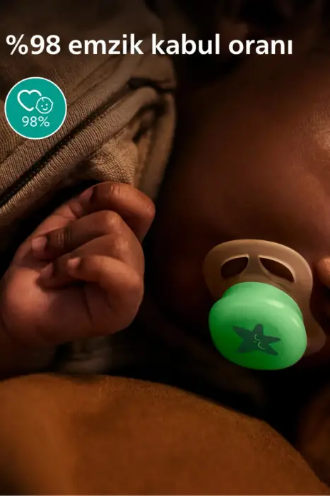 Philips Avent Ultra Start Nighttime Emzik 0-2 Ay 2'li (Şeffaf) - 4