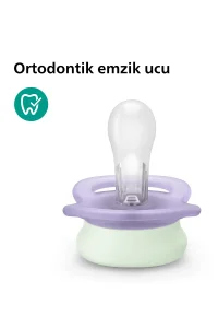 Philips Avent Ultra Start Nighttime Emzik 0-2 Ay 2'li (Şeffaf) - 7
