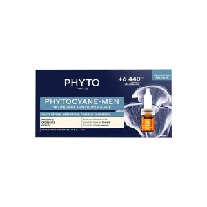 Phyto Phytocyane-Men Erkekler İçin Saç Dökülme Karşıtı Bakım 12 Ampül x 3,5 ml - Phyto