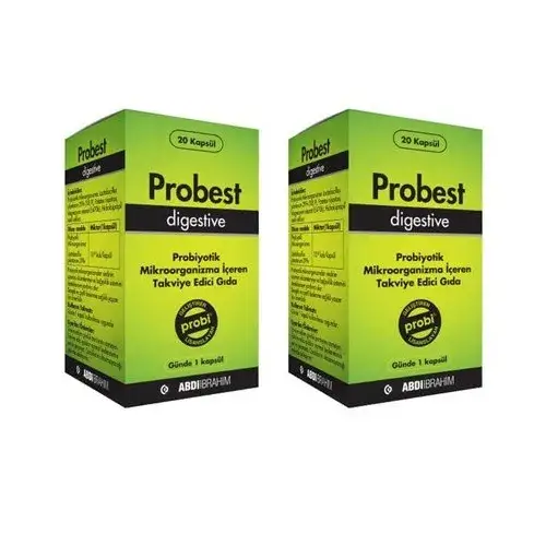 Probest Digestive Probiyotik Takviye Edici Gıda 20 Kapsül x 2 Adet - 1