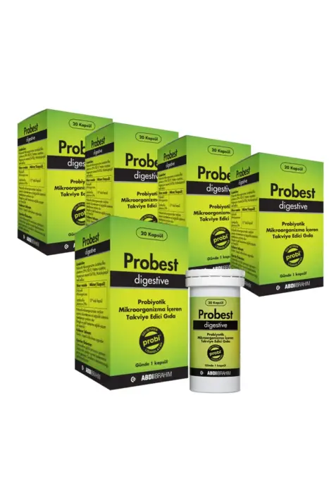 Probest Digestive Probiyotik Takviye Edici Gıda 20 Kapsül x 5 Adet - 1