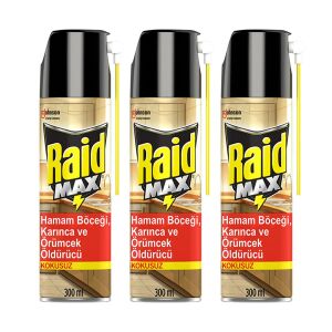 Raid Böceksavar Max 300 ml x 3 Adet - Raid