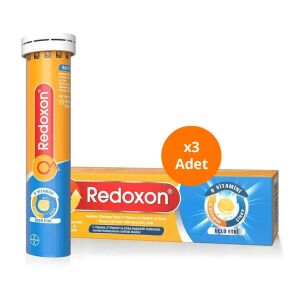 Redoxon Üçlü Etki 15 Efervesan Tablet x 3 Adet - Redoxon