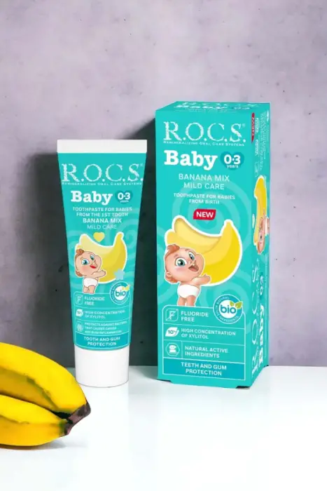 Rocs Baby 0-3 Yaş Muz Püresi Diş Macunu 45 g - 3