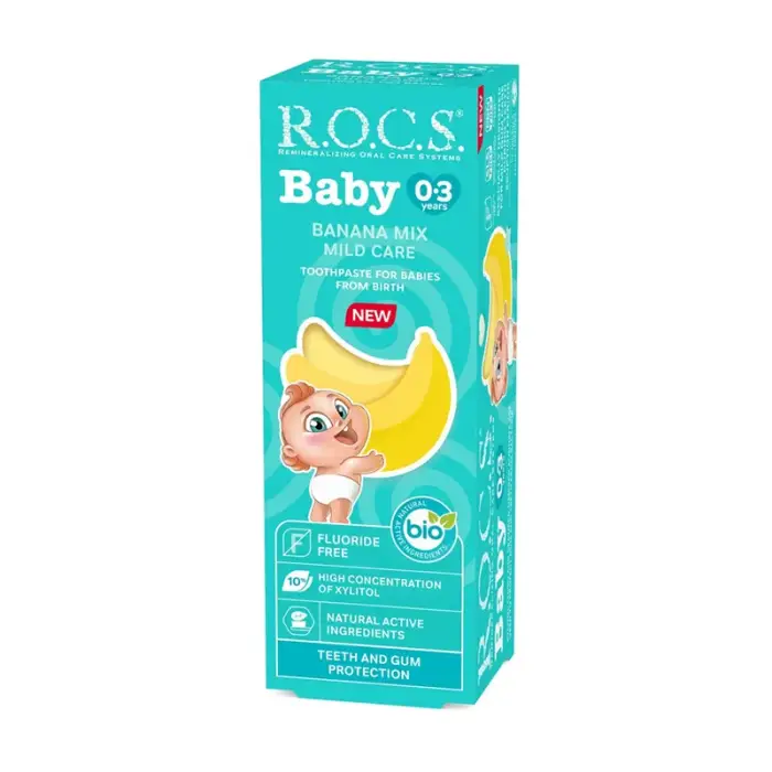 Rocs Baby 0-3 Yaş Muz Püresi Diş Macunu 45 g - 1