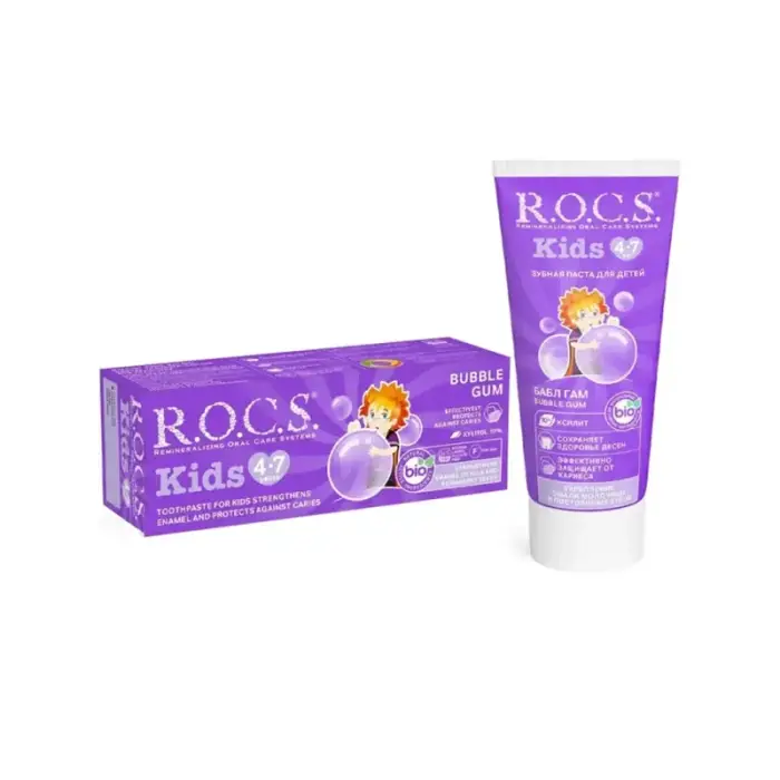 Rocs Kids 4-7 Yaş Balon Sakızı Diş Macunu 35 ml - 1
