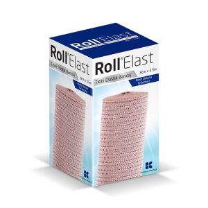 Roll Elast Bandaj Ten Rengi 8 cm x 3,5 m - Roll