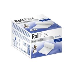 Roll Flex Elastik Sargı Bezi 6 cm x 2 m - Roll