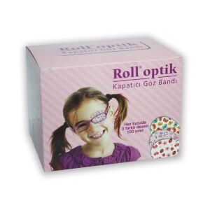 Roll Optik Kapatıcı Göz Bandı Kız 100 Adet - Roll