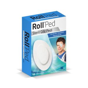 Roll Ped Steril Göz Pedi Beyaz 5 Adet - Roll