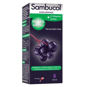 Sambucol Plus Şekersiz Takviye Edici Gıda 120 ml - Sambucol