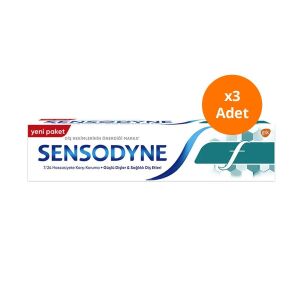 Sensodyne F Florürlü Yetişkin Diş Macunu 100 ml x3 Adet - Sensodyne