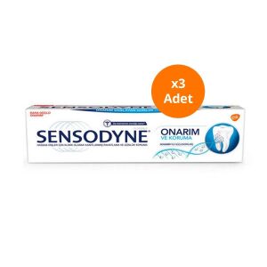 Sensodyne Onarım Ve Koruma Diş Macunu 75 ml x3 Adet - Sensodyne
