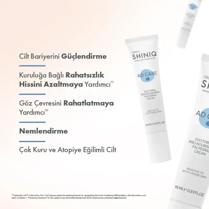 Shiniq Atopiye Eğilimli Ciltler İçin Göz Kapağı Bakım Kremi 15 ml - 3