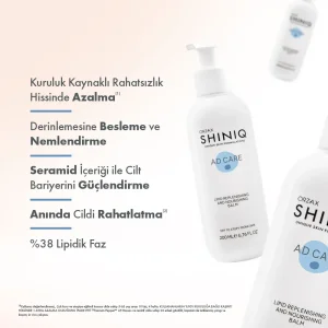 Shiniq Atopiye Eğilimli Ciltler İçin Nemlendirici Balsam 200 ml - 3