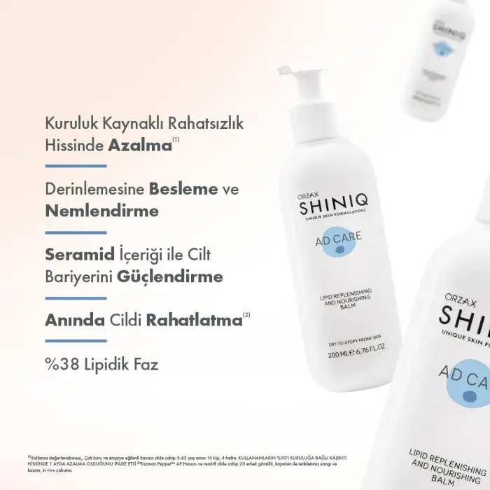 Shiniq Atopiye Eğilimli Ciltler İçin Nemlendirici Balsam 200 ml - 3