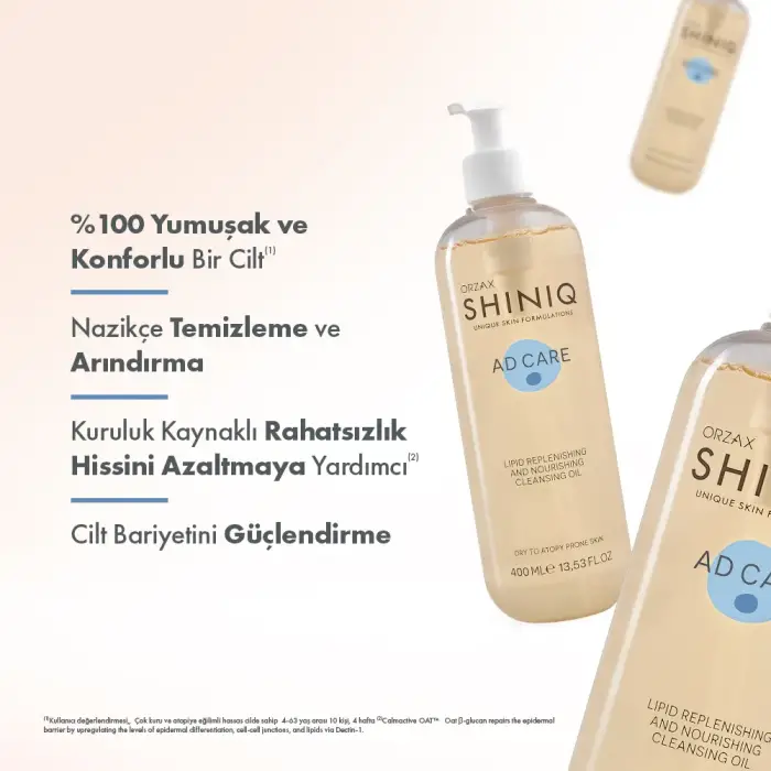 Shiniq Atopiye Eğilimli Ciltler İçin Yıkama Yağı 400 ml - 3