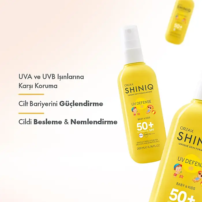 Shiniq Bebek ve Çocuklar İçin Güneş Koruyucu Vücut Spreyi SPF 50+ 200 ml - 3