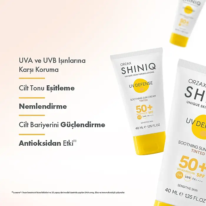 Shiniq Hassas Ciltler İçin Renkli Güneş Koruyucu SPF50+ 40 ml - 3