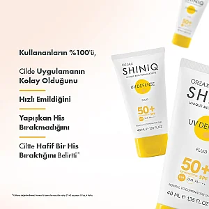 Shiniq Normal ve Karma Ciltler İçin Güneş Koruyucu SPF50+ 40 ml - 3
