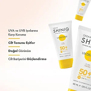 Shiniq Normal ve Karma Ciltler İçin Renkli Güneş Koruyucu SPF50+ 40 ml - 3
