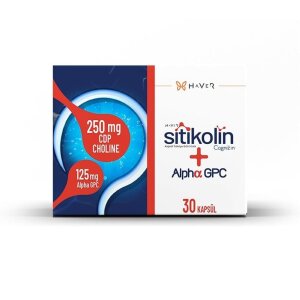Sitikolin Cognizin + Alpha GPC 30 Kapsül - Haver