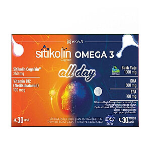 Sitikolin Omega 3 All Day 60 Kapsül - Haver