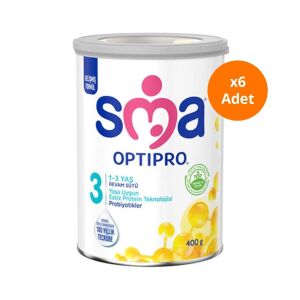 SMA Optipro 3 Probiyotik 1 - 3 Yaş Bebek Sütü 400 gr x6 Adet - SMA