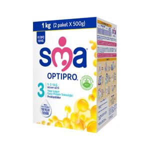SMA Optipro 3 Probiyotik 1-3 Yaş Devam Sütü 1000 gr - SMA