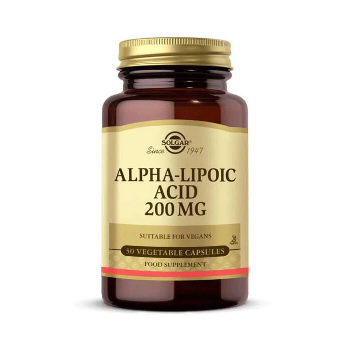 Solgar Alpha Lipoic Acid 200 mg 50 Bitkisel Kapsül - 1
